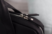 Black Leather Laptop Bag, Unisex Design Work Bag, Handmade Carry-all for Woman and Man, Gift Idea