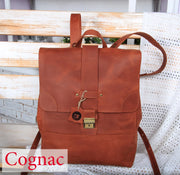 Brown Leather Laptop Backpack Women (13" & 15") | Stylish and Functional Bag