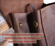 Brown Leather Laptop Backpack Women (13" & 15") | Stylish and Functional Bag