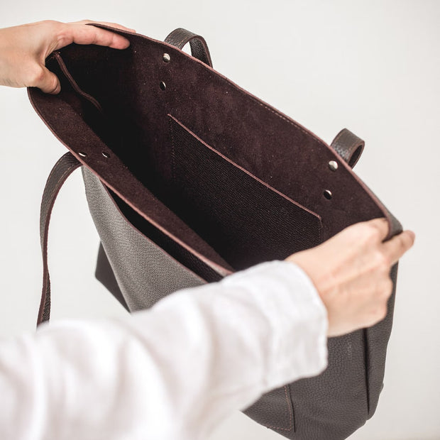 White Leather Tote Bag For Women • Leather Handbag • Leather Shoulder Bag • Womens Work Leather Bag • Leather Crossbody Bag • Custom Tote