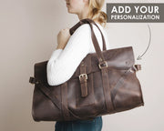 Extra large leather travel bag womens leather duffel bag, large travel tote, women leather bag, lady weekend bag, gym bag for women