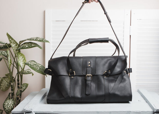 Extra large leather travel bag womens leather duffel bag, large travel tote, women leather bag, lady weekend bag, gym bag for women