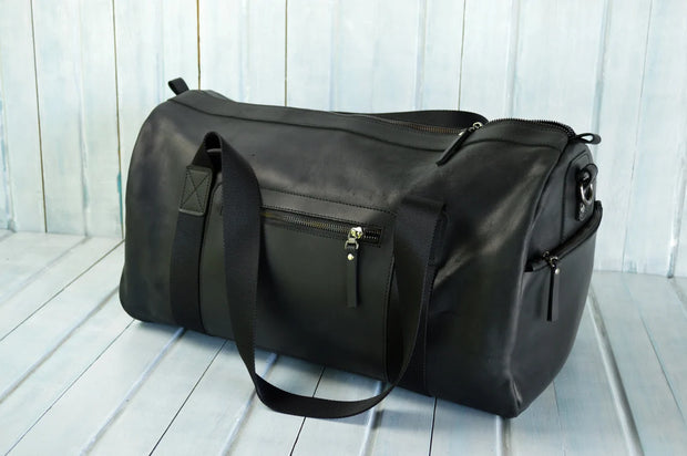 Leather sport bag, big gym travel bag, leather duffle bag, boxer bag, overnight weekend bag, personalized bag for men, monogramed bag