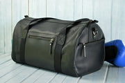 Leather sport bag, big gym travel bag, leather duffle bag, boxer bag, overnight weekend bag, personalized bag for men, monogramed bag