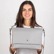Genuine Leather Large Crossbody Bag with Outside and Inside Pocket | Personalization Leather Shoulder Bag for Women and Men