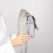 Genuine Leather Large Crossbody Bag with Outside and Inside Pocket | Personalization Leather Shoulder Bag for Women and Men