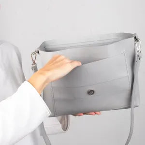Genuine Leather Large Crossbody Bag with Outside and Inside Pocket | Personalization Leather Shoulder Bag for Women and Men