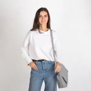 Genuine Leather Large Crossbody Bag with Outside and Inside Pocket | Personalization Leather Shoulder Bag for Women and Men