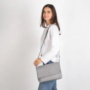 Genuine Leather Large Crossbody Bag with Outside and Inside Pocket | Personalization Leather Shoulder Bag for Women and Men