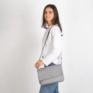 Genuine Leather Large Crossbody Bag with Outside and Inside Pocket | Personalization Leather Shoulder Bag for Women and Men