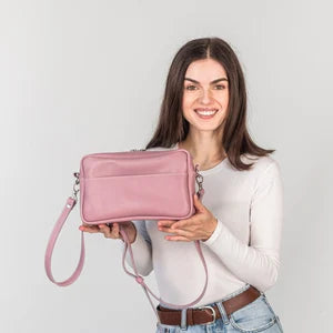 Genuine Leather Crossbody Bags with Zipper | Handmade Leather Crossbody Festival Bag | Leather Bag with Engraving | Personalization Bag
