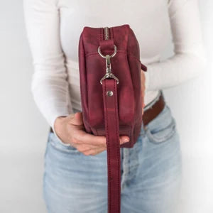 Genuine Leather Crossbody Bags with Zipper | Handmade Leather Crossbody Festival Bag | Leather Bag with Engraving | Personalization Bag