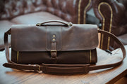Leather work bag for barber Tool storage bag, Brush Organizer, Dopp Kit Travel Bag, Gifts for Him,