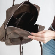 Classic and Durable Leather City Backpack - Perfect for Everyday Use - Handcrafted with Style and Functionality - Urban City Backpack