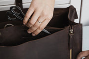 Leather work bag for barber Tool storage bag, Brush Organizer, Dopp Kit Travel Bag, Gifts for Him,