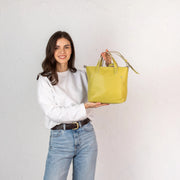 Handcrafted Leather Tote Bag for Women: Unique Design, Superior Craftsmanship | Classic Leather Mini Tote Bag | Stylish Leather Tote Bag