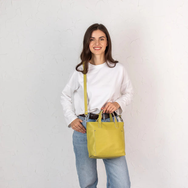Handcrafted Leather Tote Bag for Women: Unique Design, Superior Craftsmanship | Classic Leather Mini Tote Bag | Stylish Leather Tote Bag