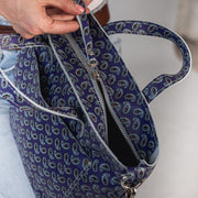 Handmade Leather Mini Tote Bag with Outside Pocket | Personalization Women's Tote Bag | Handcrafted Leather Shoulder Bag | Leather Women Bag