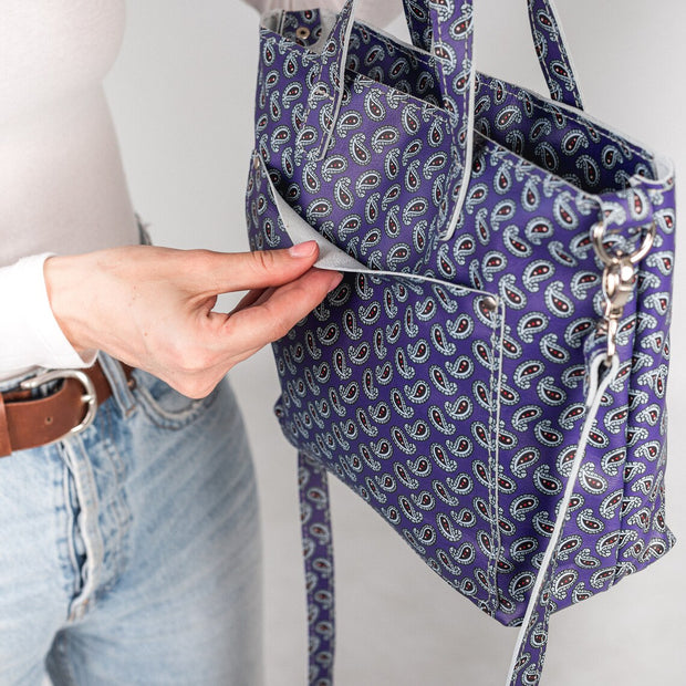 Handmade Leather Mini Tote Bag with Outside Pocket | Personalization Women's Tote Bag | Handcrafted Leather Shoulder Bag | Leather Women Bag