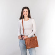 Leather Crossbody Bag for Everyday Use | Leather Shoulder Bag for Womens | Small Large size Crossbody Purse | Leather Crossbody Student Bag