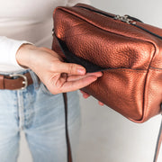 Handmade Perfect Pebble Leather Crossbody Bag | Handcrafted Leather Crossbody Women's Bag | Genuine Leather Shoulder Bag | Crossbody Purse
