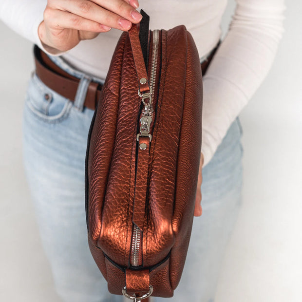 Handmade Perfect Pebble Leather Crossbody Bag | Handcrafted Leather Crossbody Women's Bag | Genuine Leather Shoulder Bag | Crossbody Purse