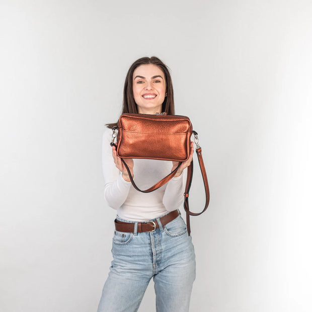 Handmade Perfect Pebble Leather Crossbody Bag | Handcrafted Leather Crossbody Women's Bag | Genuine Leather Shoulder Bag | Crossbody Purse