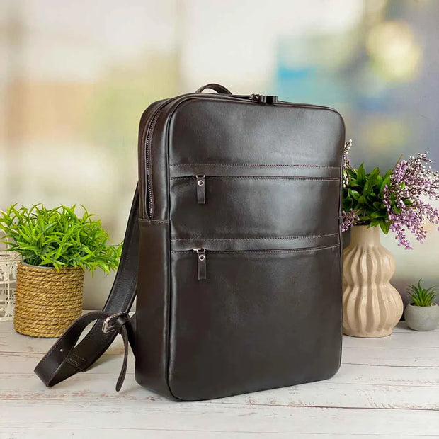 Premium Leather Backpack – Stylish & Durable Backpack for Men