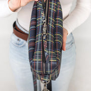 Leather Plaid Crossbody Bag | Handcrafted Leather Womens Bag | Leather Crossbody Festival Bag | Leather Crossbody Purse for Everyday Use