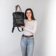 Soft Leather Backpack | Leather Backpack for Student | Leather Women Backpack with Zipper and Pockets | Genuine Leather Travel Backpack
