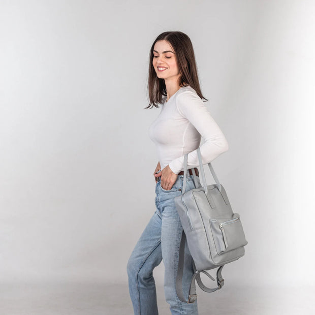 Soft Leather Backpack | Leather Backpack for Student | Leather Women Backpack with Zipper and Pockets | Genuine Leather Travel Backpack