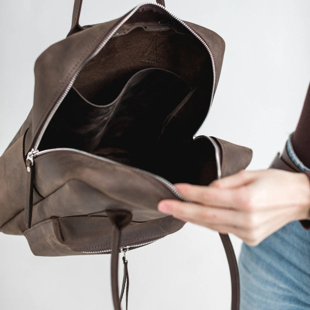 Handmade Genuine Leather City Backpack - Perfect for Everyday Use - Handcrafted with Style and Functionality - Urban City Backpack