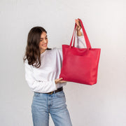 Genuine Pebbled Leather Tote Women Bag for Everyday Use | Leather Tote Bag for Work | Leather Shoulder Bag for Women Men | Travel Tote Bag