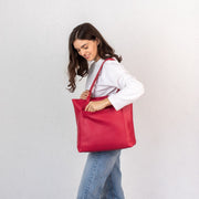 Genuine Pebbled Leather Tote Women Bag for Everyday Use | Leather Tote Bag for Work | Leather Shoulder Bag for Women Men | Travel Tote Bag