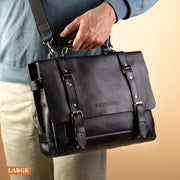 Mens Brown Leather Briefcase - Lawyers Bag, 15 inch Laptop Bag, Genuine Leather Bag, Messenger Bag, Work Bag, Graduation Gifts