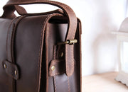 Handmade Leather Laptop Briefcase Women - 3 Sizes, Stylish, Versatile, and Personalized