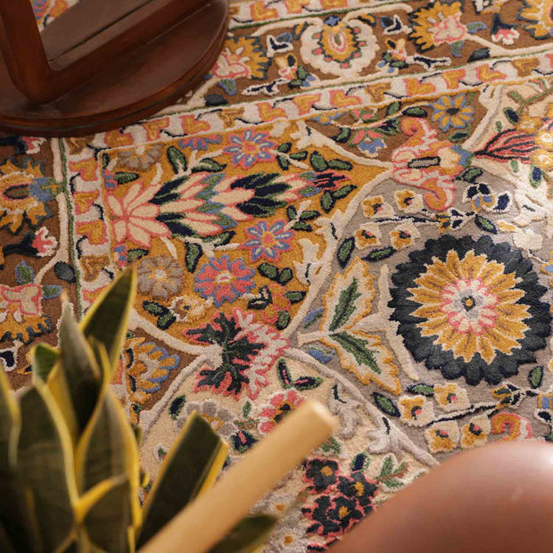 Tufted Jardin Rug 100% New Zealand Woolen High Quality Area Rug For Living, Hall, Kitchen, Dining, Drawing Play Room Carpet Indian Rug