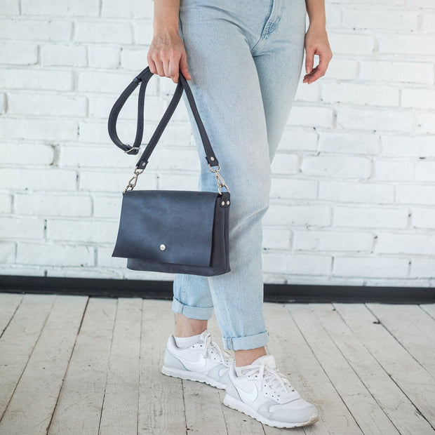 Leather Crossbody Bag for Women’s • Minimalist Leather Purse • Small Leather Shoulder Bag • Girl Everyday Crossbody Purse