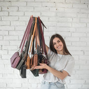 Leather Crossbody Bag for Women’s • Minimalist Leather Purse • Small Leather Shoulder Bag • Girl Everyday Crossbody Purse