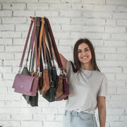 Leather Crossbody Bag for Women’s • Minimalist Leather Purse • Small Leather Shoulder Bag • Girl Everyday Crossbody Purse