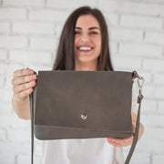 Leather Crossbody Bag for Women’s • Minimalist Leather Purse • Small Leather Shoulder Bag • Girl Everyday Crossbody Purse