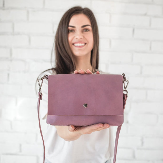 Leather Crossbody Bag for Women’s • Minimalist Leather Purse • Small Leather Shoulder Bag • Girl Everyday Crossbody Purse
