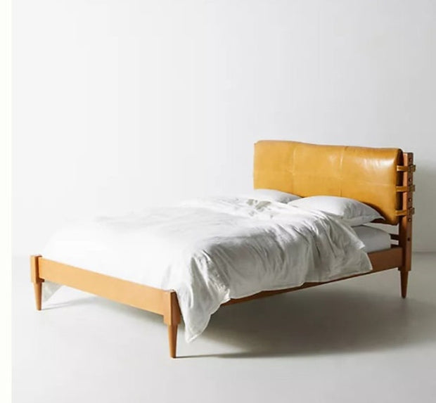 Customized Genuine Leather Headboard Cover, Headboard Cushion, Queen Size Headboard, Wall Hang Cushion Cover, Hanging Leather Headboard