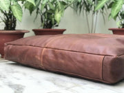 Customized Genuine Leather Seat Cushion Cover | Dining Cushion  | Table Seat Pad | Rectangular Floor Cushion Cover | Customized Leather Pet Bed