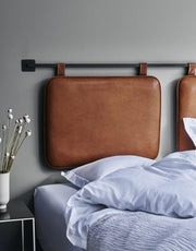 Customized Genuine Leather Headboard Cover, Headboard Cushion, Queen Size Headboard, Wall Hang Cushion Cover, Hanging Leather Headboard