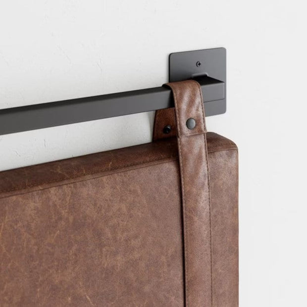 Customized Genuine Leather Headboard Cover, Headboard Cushion, Queen Size Headboard, Wall Hang Cushion Cover, Hanging Leather Headboard