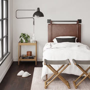 Customized Genuine Leather Headboard Cover, Headboard Cushion, Queen Size Headboard, Wall Hang Cushion Cover, Hanging Leather Headboard