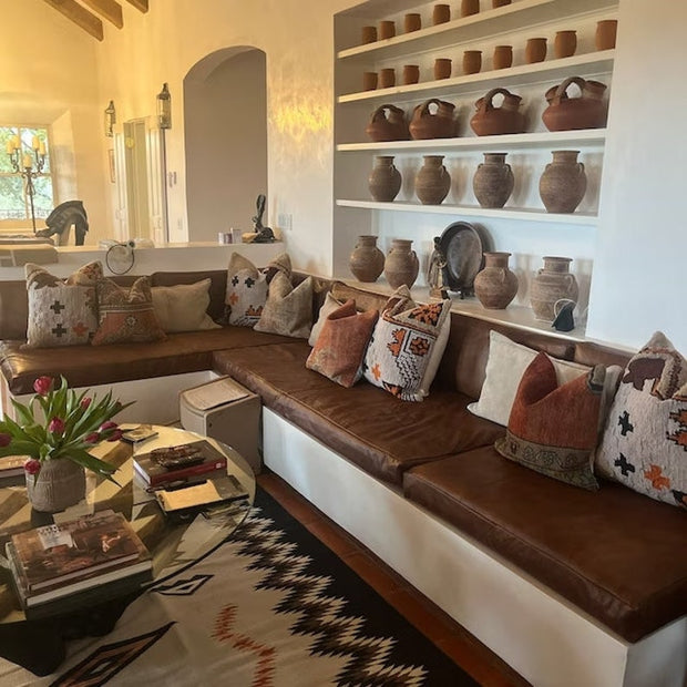 Custom genuine leather replacement cushions. window cushion cover, Ideal for benches, mid-century chairs, Leather Bench Cushion