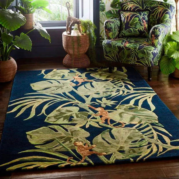 Tufted Jardin Rug 100% New Zealand Woolen High Quality Area Rug For Living, Hall, Kitchen, Dining, Drawing Play Room Carpet Indian Rug