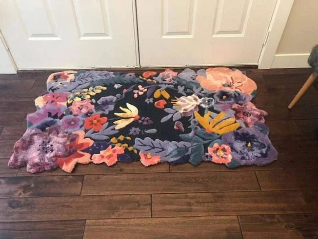 Tufted Jardin Rug 100% New Zealand Woolen High Quality Area Rug For Living, Hall, Kitchen, Dining, Drawing Play Room Carpet Indian Rug
